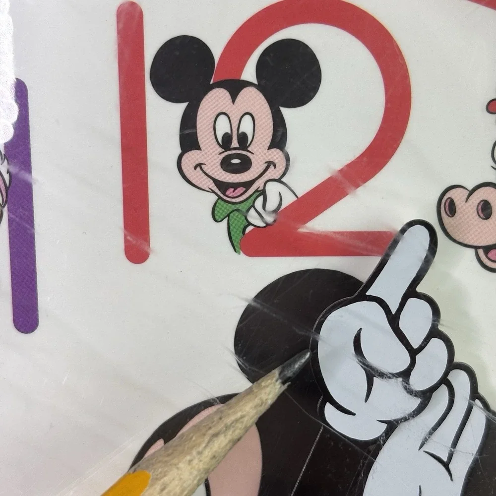 Lorus Disney Mickey Mouse & Friends‎ Learn To Tell The Time Clock Quartz W/ Fiaw